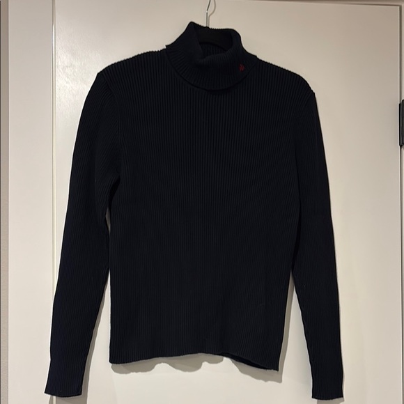 Lauren Ralph Lauren Y2K Navy Blue  Turtleneck Sweater - L - Picture 2 of 6
